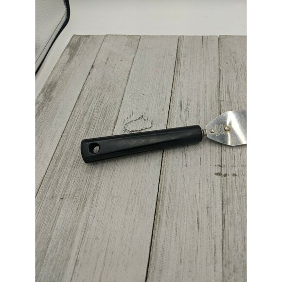 Androck Black Handle Icing Spreader Dessert Spatula 11 1/4" - Picture 2 of 8